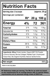 Διατροφή Keto Shake | Με MCT, Collagen & WPI - 500 γραμμάρια