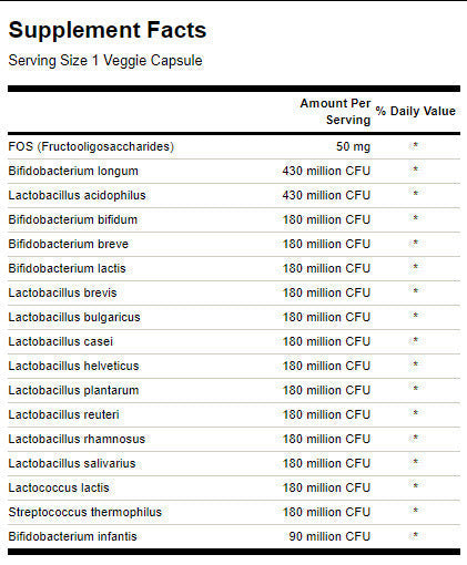 Το Ultimate 16 Probiotic του Dr. Stephen Langer με FOS - 60 κάψουλες