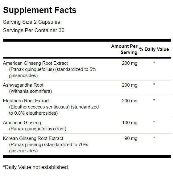 Dual ginseng συν 395 mg - 60 κάψουλες