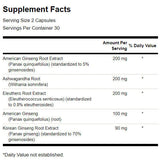 Dual ginseng συν 395 mg - 60 κάψουλες