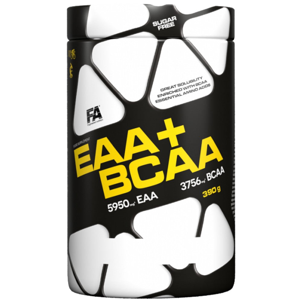 EAA + BCAA/απαραίτητα αμινοξέα + αμινοξέα διακλαδισμένης αλυσίδας - 390 γραμμάρια