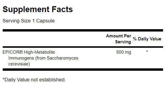 Epicor High -Metabolite Immunogens 500 mg - 30 κάψουλες