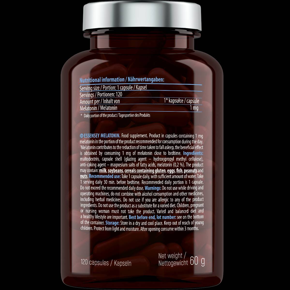 Μελατονίνη 1 mg - 120 κάψουλες