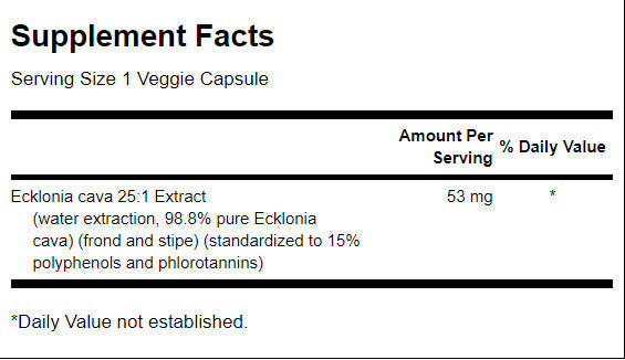 Ecklonia cava εκχύλισμα 53 mg - 30 κάψουλες