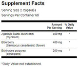 Elderberry/agaricus/echinacea 120 κάψουλες