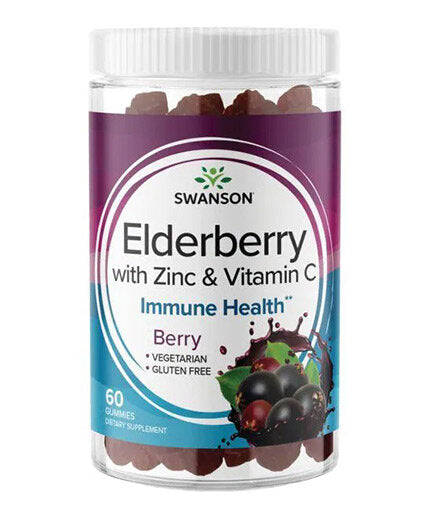 Elderberry gummies με ψευδάργυρο και βιταμίνη C | Berry - 60 μασώμενα δισκία