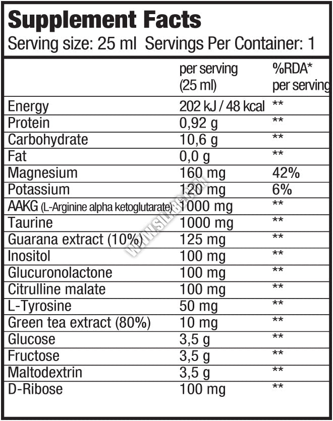 Energy Shot/25ml.