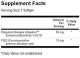 Ενισχυμένο PQQ με καψάκια ubiquinol 60 mg - 30