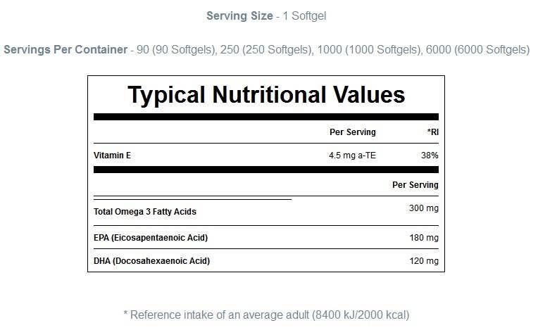 Essential Omega 3 - 250 Gel κάψουλες
