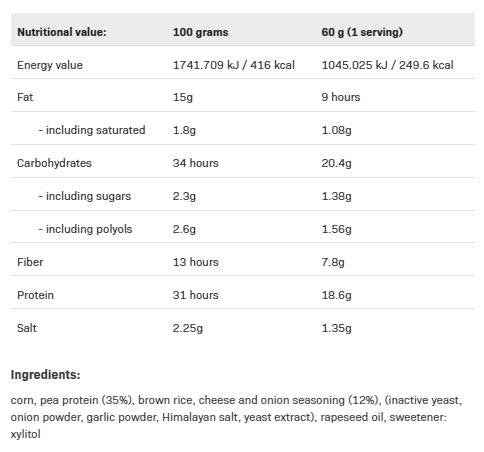 F ** King Delicious Protein Chips - 31% πρωτεΐνη - 60 γραμμάρια