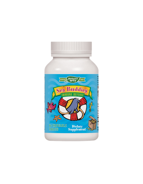 Силен детски имунитет - Имунна защита Sea Buddies, 60 дъвчащи таблетки Nature’s Way - Feel You