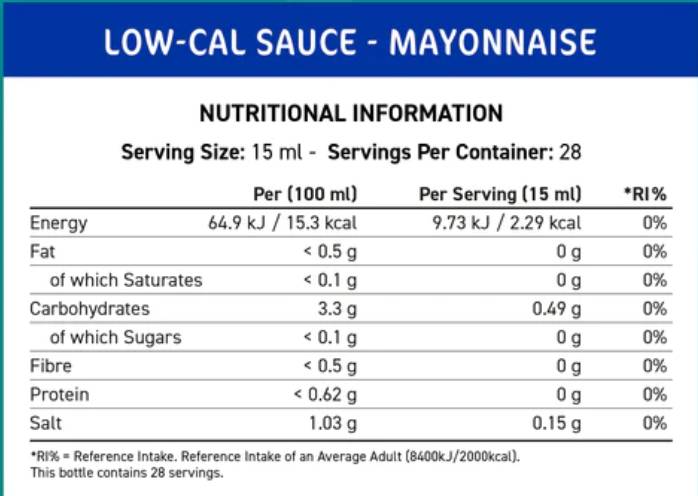 Fit Cuisine Σάλτσα χαμηλών θερμίδων | Μαγιονέζα - 425 ml