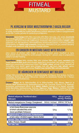 Fitmeal Mustard | Έτοιμο για φαγητό γεύμα υψηλής πρωτεΐνης-420 γραμμάρια