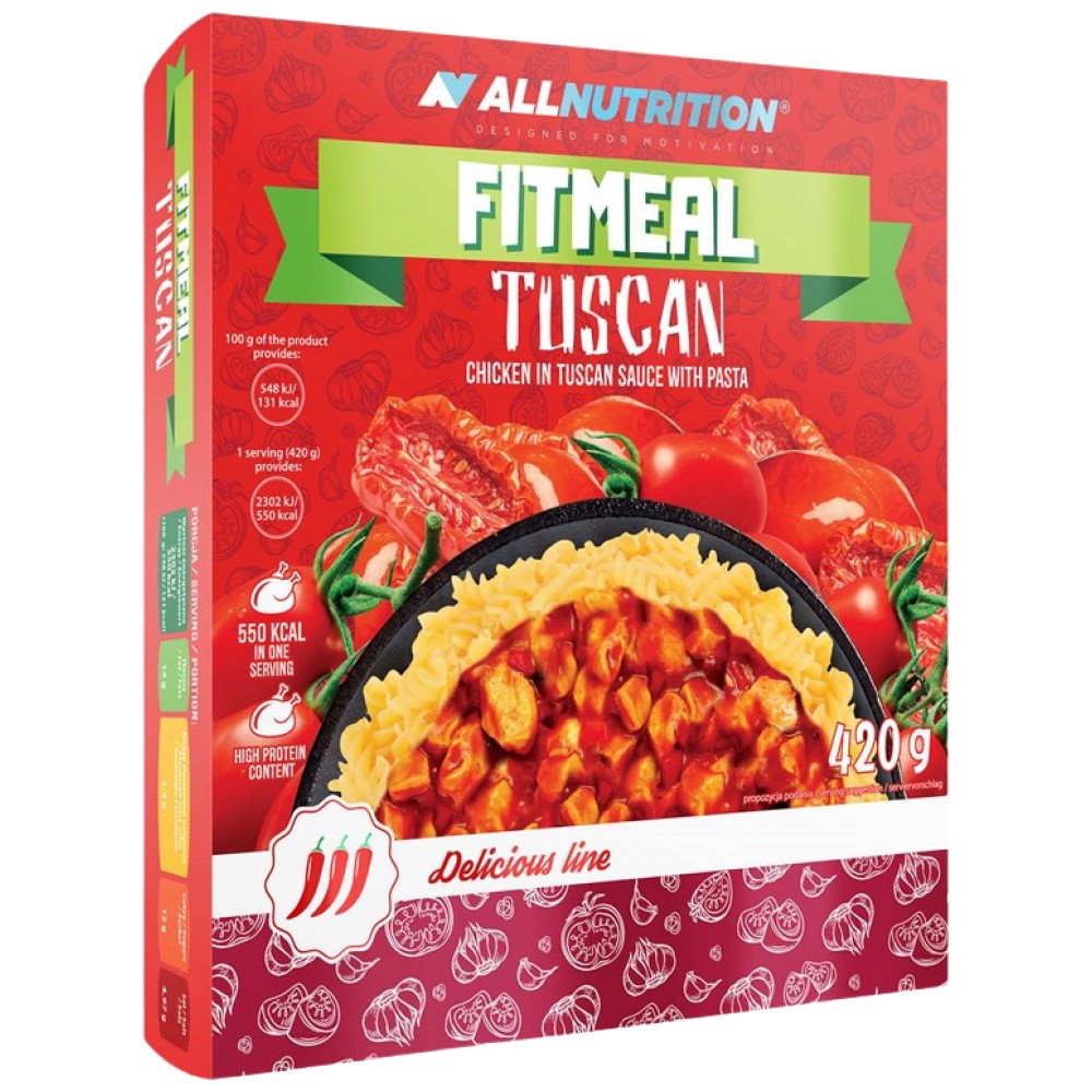Fitmeal Tuscan | Έτοιμο για φαγητό γεύμα υψηλής πρωτεΐνης-420 γραμμάρια