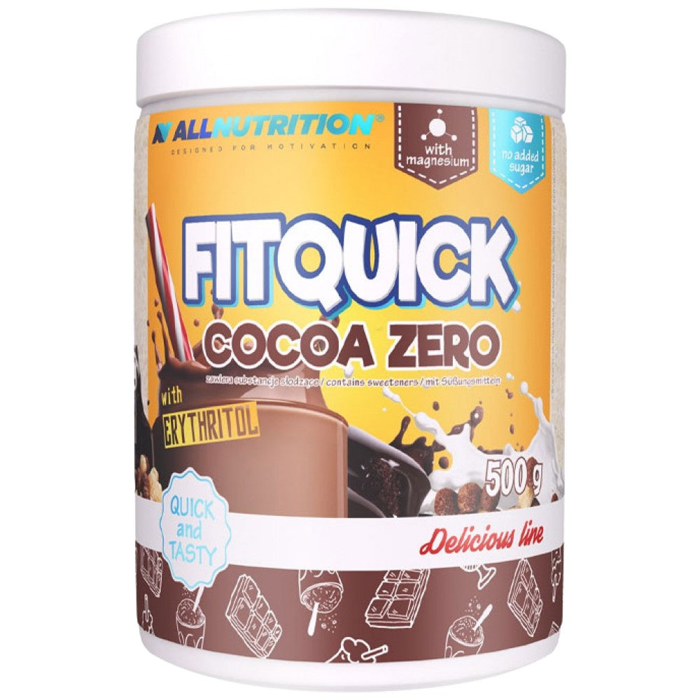 Fitquick Cocoa Zero | με ερυθριτόλη - 500 γραμμάρια