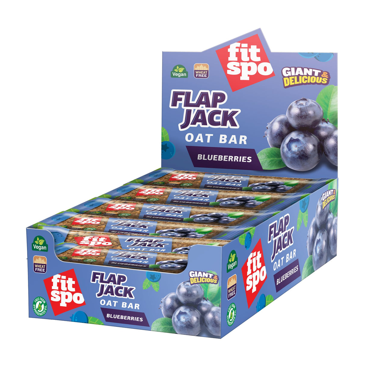Flap Jack - Energy Oat Bar Blueberry - 12 x 80 γραμμάρια