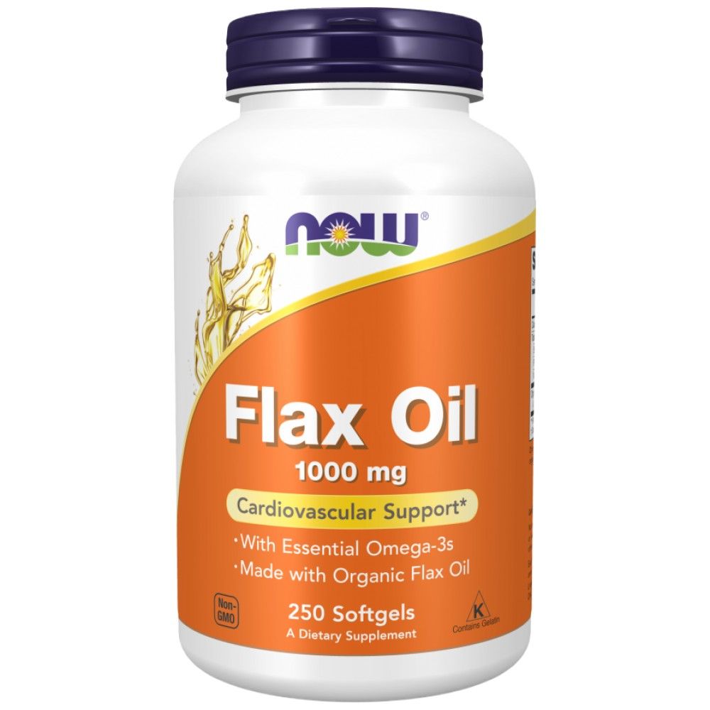 Flax Oil Organic 1000 mg - 100 Gel κάψουλες