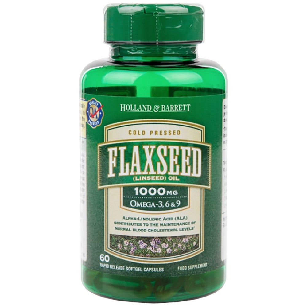 Λιναρέλαιο λιναρόσπορου 1000 mg/Ωμέγα 3-6-9 - 60 κάψουλες gel
