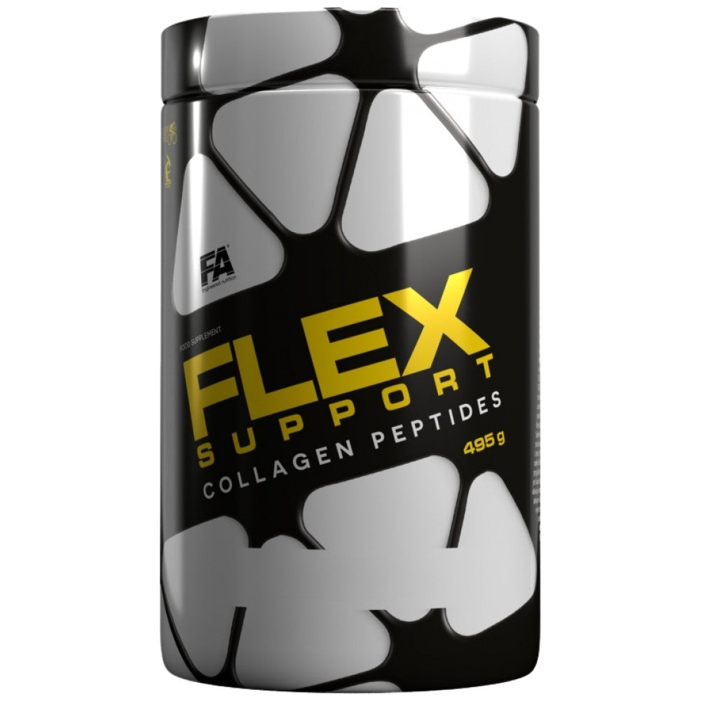 Flex Support | Υδρολυμένα πεπτίδια κολλαγόνου + γλυκοζαμίνη, χονδροϊτίνη, MSM, υαλουρονικό οξύ - 495 γραμμάρια