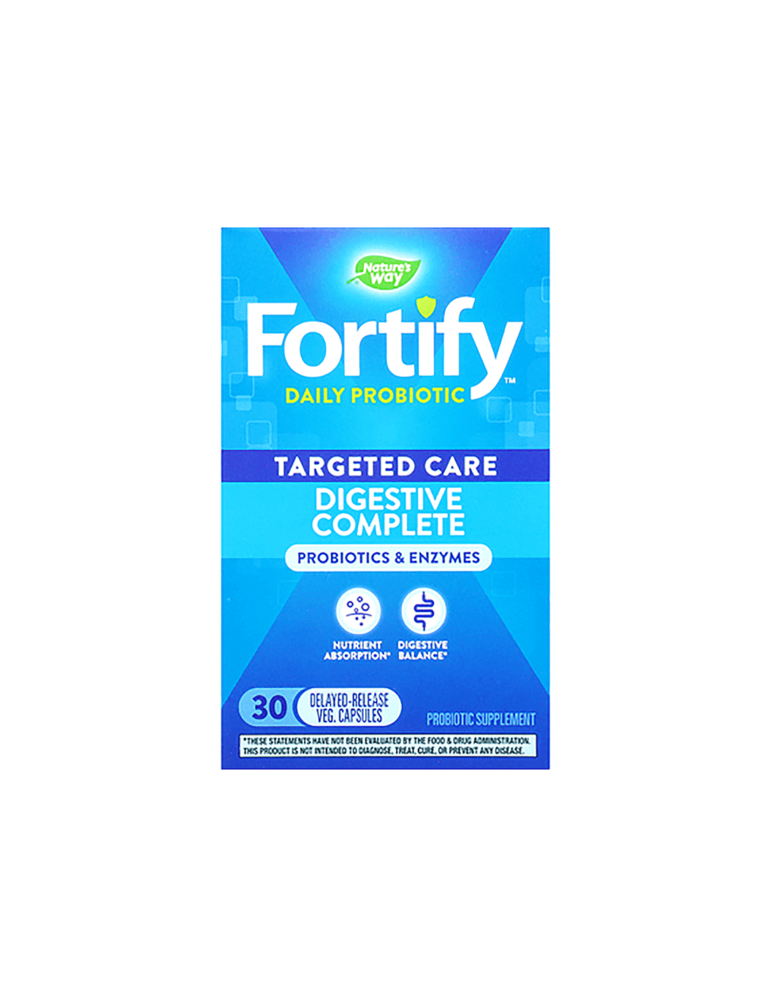 Fortify Dual Action Pigestive Πλήρης 20 δισεκατομμύρια ενεργά προβιοτικά - 30 κάψουλες