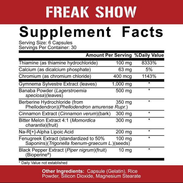 Freak Show | Mimicker Insulin - 180 κάψουλες