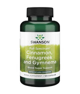 Πλήρης κανέλα φάσματος, Fenugreek & Gymnema - 120 κάψουλες