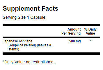 Πλήρες φάσμα Ιαπωνικά Ashitaba 500 mg - 60 κάψουλες