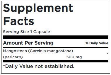 Πλήρες φάσμα Mangosteen - 100 κάψουλες