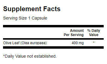 Πλήρες φάσμα φύλλο ελιάς 400 mg - 60 κάψουλες