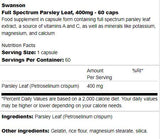 Full Spectrum Parsley Leaf 400 mg 60 κάψουλες