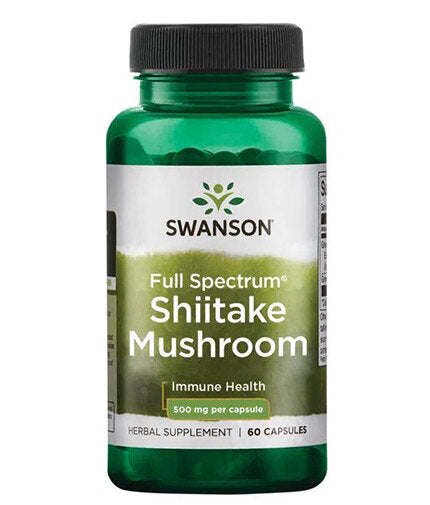 Πλήρες φάσμα shiitake μανιτάρι 500 mg - 60 κάψουλες