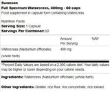 Full Spectrum Watercress 400 mg 60 κάψουλες