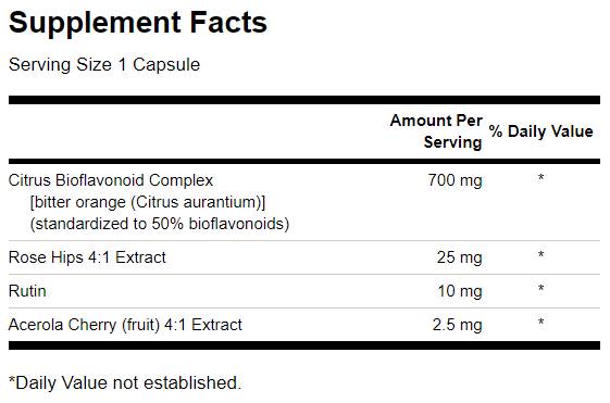 Πλήρες φάσμα Citrus Bioflavonoid Complex 250 κάψουλες
