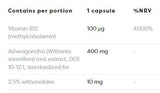 Ashwagandha επιπλέον 400 mg - 60 κάψουλες
