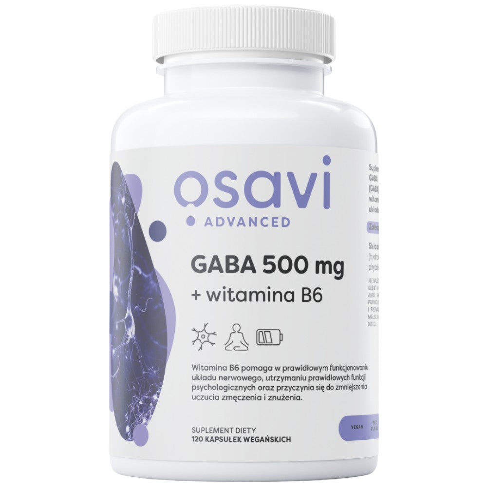 GABA 500 mg + βιταμίνη Β6 - 120 κάψουλες