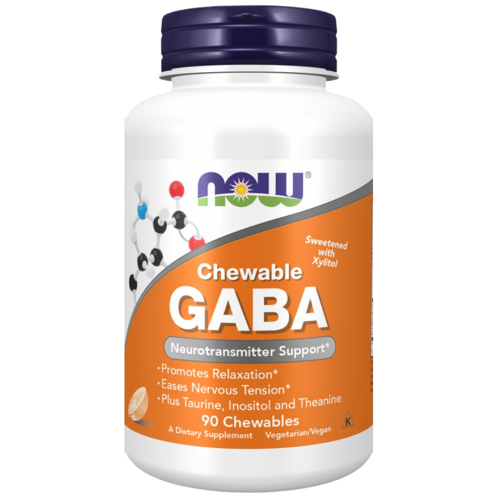 GABA Chewable | Με ταυρίνη, Inositol & Theanine - 90 μασώμενα δισκία