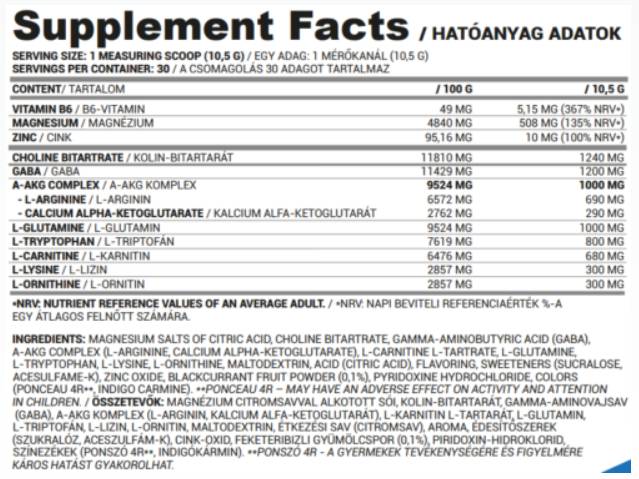 Σκόνη GH (GH + ύπνος) Τύπος υποστήριξης ορμονών απόδοσης - 315 γραμμάρια