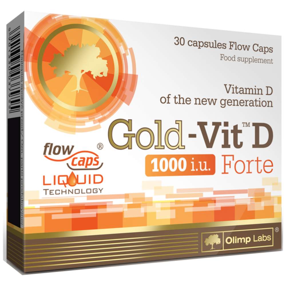Χρυσό-vit d forte 1000 iu 30 κάψουλες