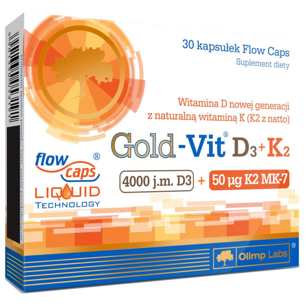GOLD-Vit D3 + K2 30 κάψουλες