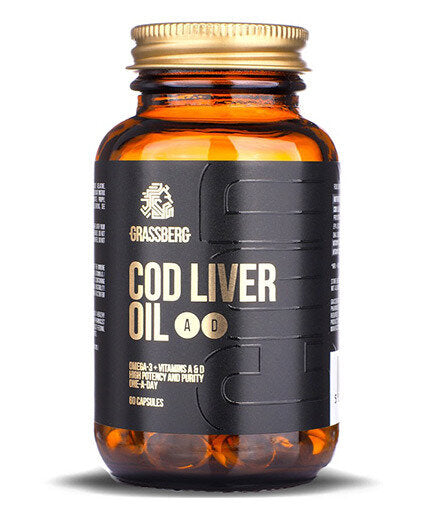 Λάδι συκώτι Cod Grassberg + A + D 60 Softgels