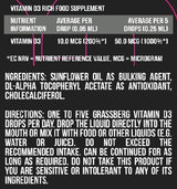 Το Grassberg Vitamin D3 σταγόνες 400 IU 50 ml