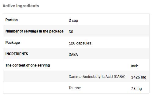 GABA CAPS - 120 κάψουλες