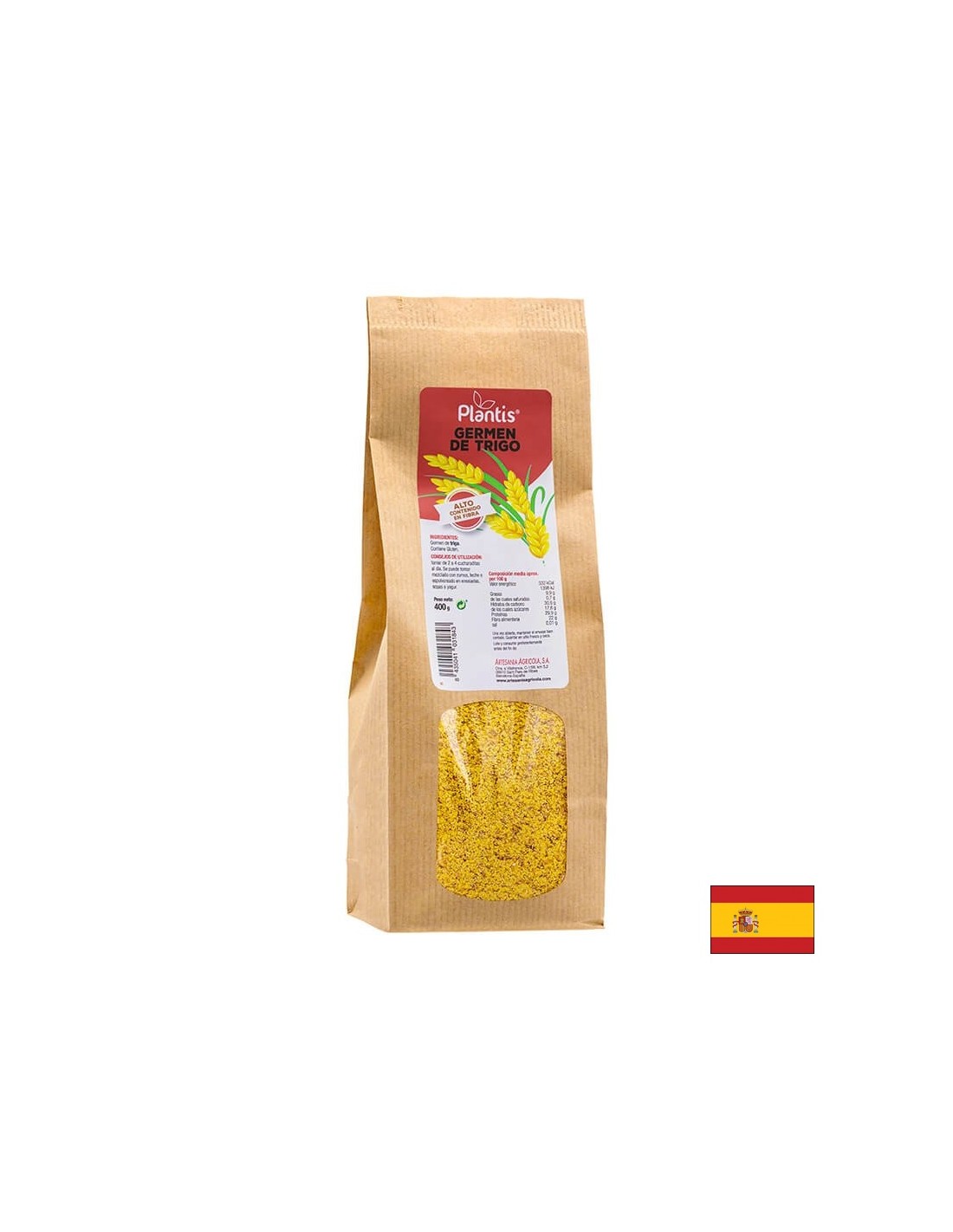 Germ Wheat (RAW) - Γενική ενίσχυση και επίδραση τόνωσης - Germen de Trigo, 400 g
