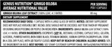 Ginkgo Biloba - 60 κάψουλες