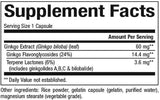 Ginkgo Biloba 60 mg - 120 κάψουλες