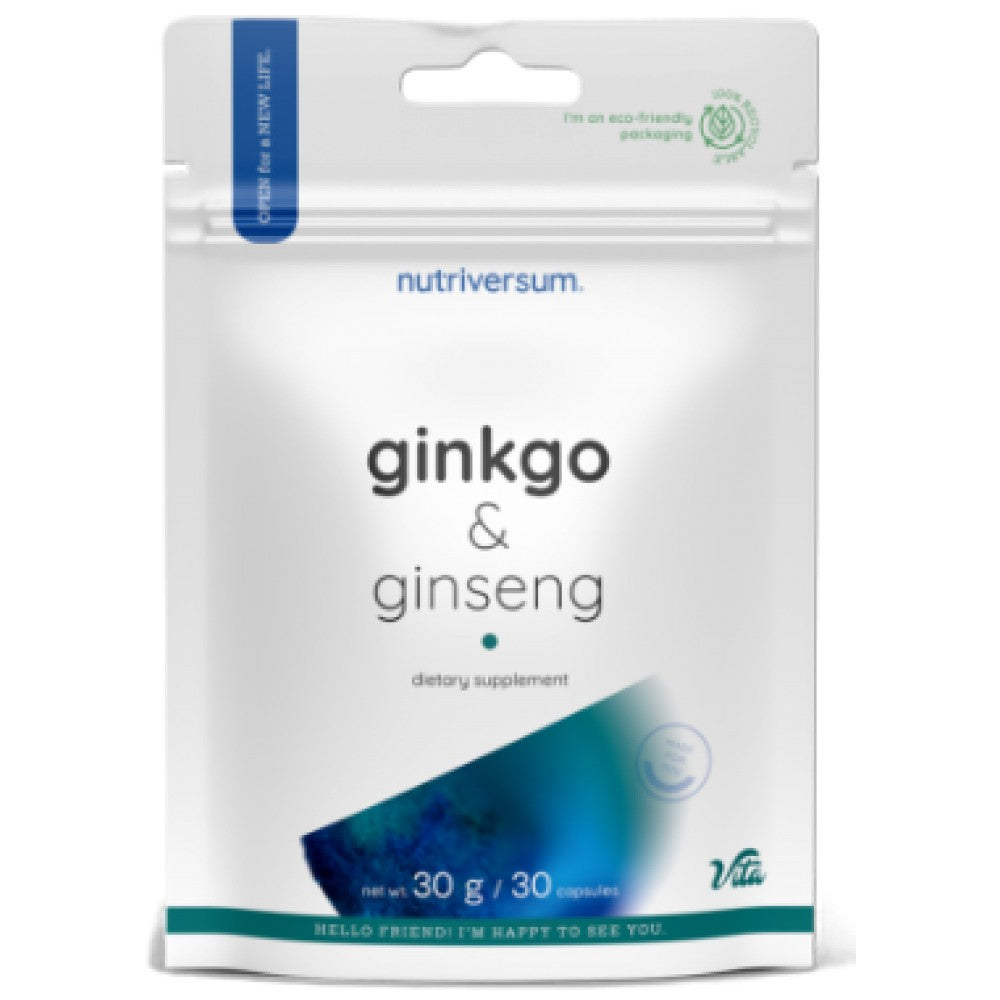 Ginkgo + Ginseng | Ginkgo Biloba 250 mg + Siberian ginseng 400 mg - 30 κάψουλες