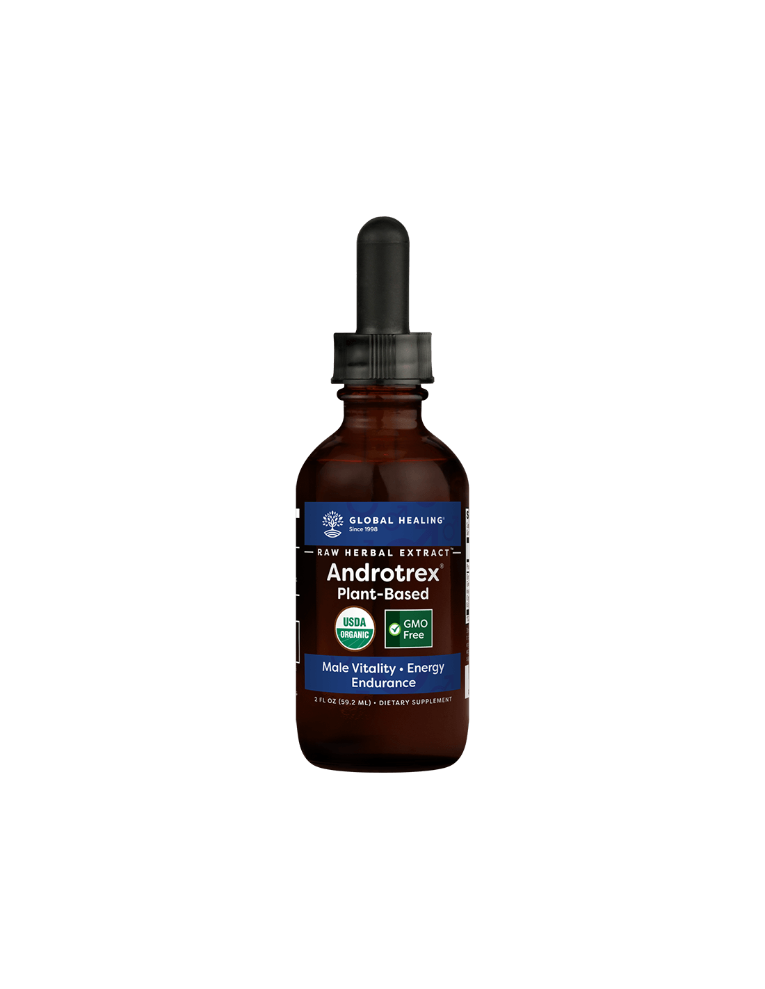 Androtrex® RAW Herbal Extract/Herbal Cixture για αρσενική ορμονική ισορροπία, 59,2 ml Global Healing