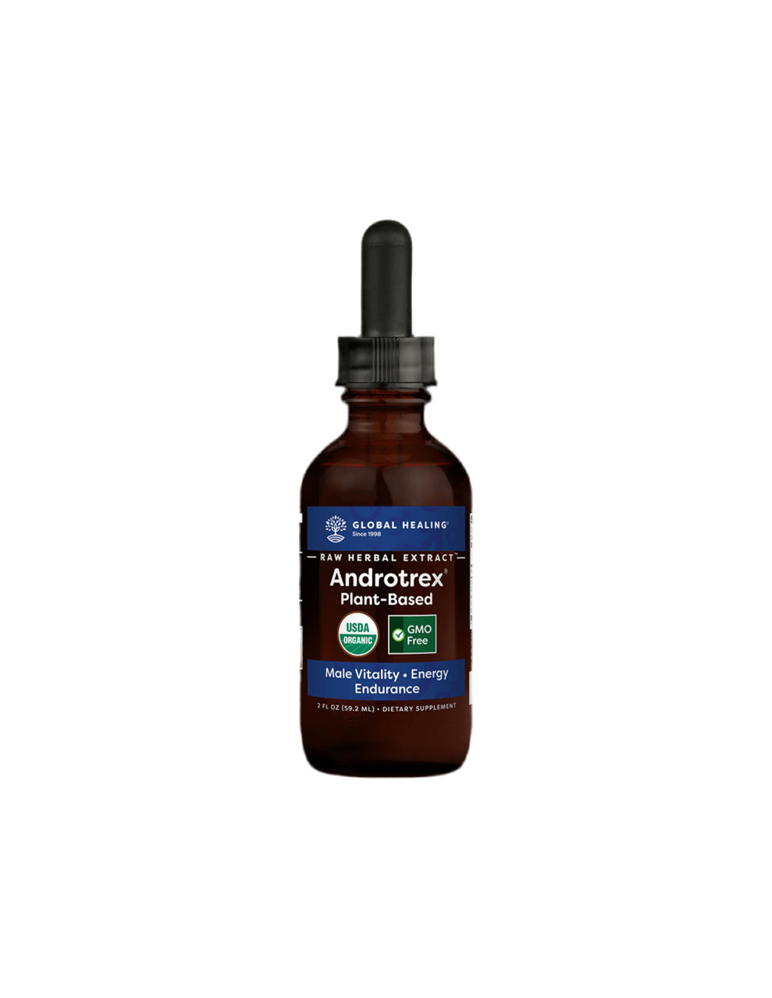 Androtrex® RAW Herbal Extract/Herbal Cixture για αρσενική ορμονική ισορροπία, 59,2 ml Global Healing