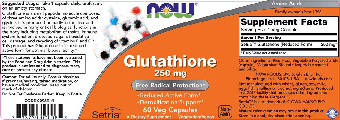 Γλουταθειόνη 250 mg - 60 κάψουλες