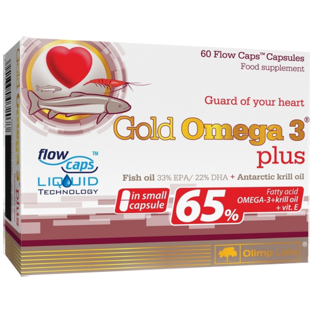 Χρυσό Omega 3 65% + Krill Oil 60 κάψουλες